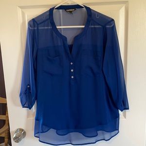 Express sheer tunic size M